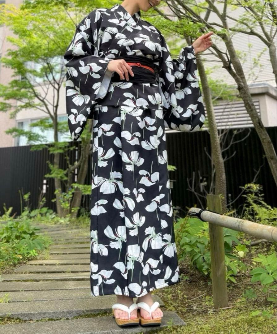 元鈴木さん CINEMATIQ 2wayセパレート浴衣 ブラック新品、♥