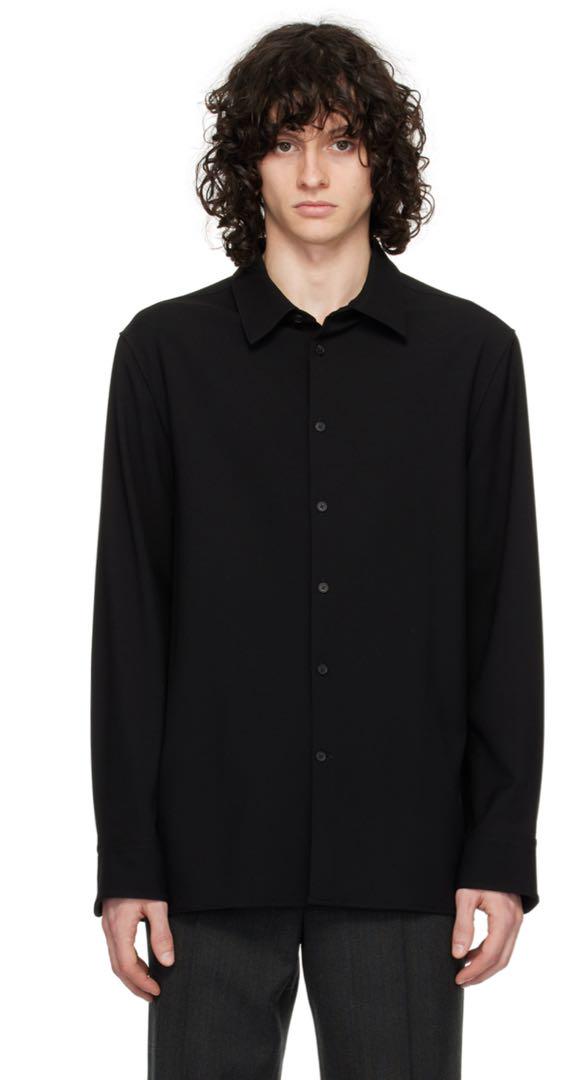 THE ROW / ザ・ロウ / Betoウールギャバジンのシャツ THE ROW ザロウ Beto Shirt black - メルカリ