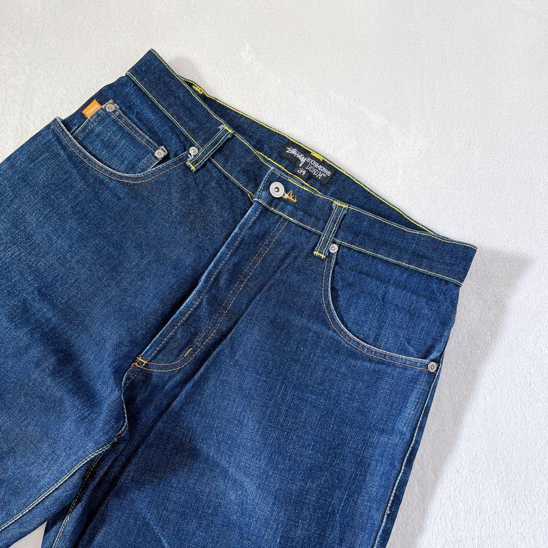 黄金サイズ old stussy ステューシー デニム 《W34》 濃紺