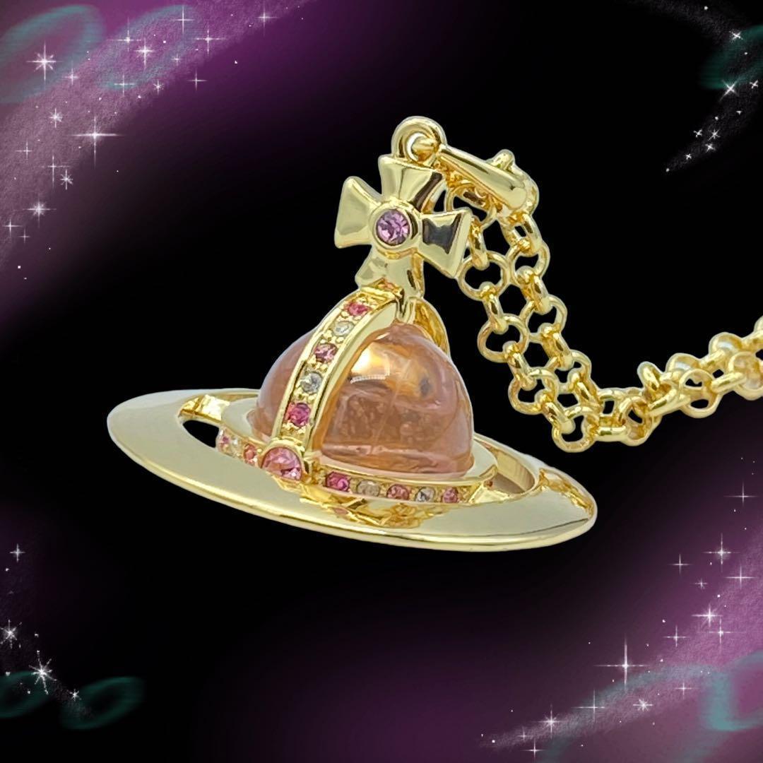 《超美品》 ヴィヴィアンウエストウッド ラインストーン ビッグオーブ ネックレス