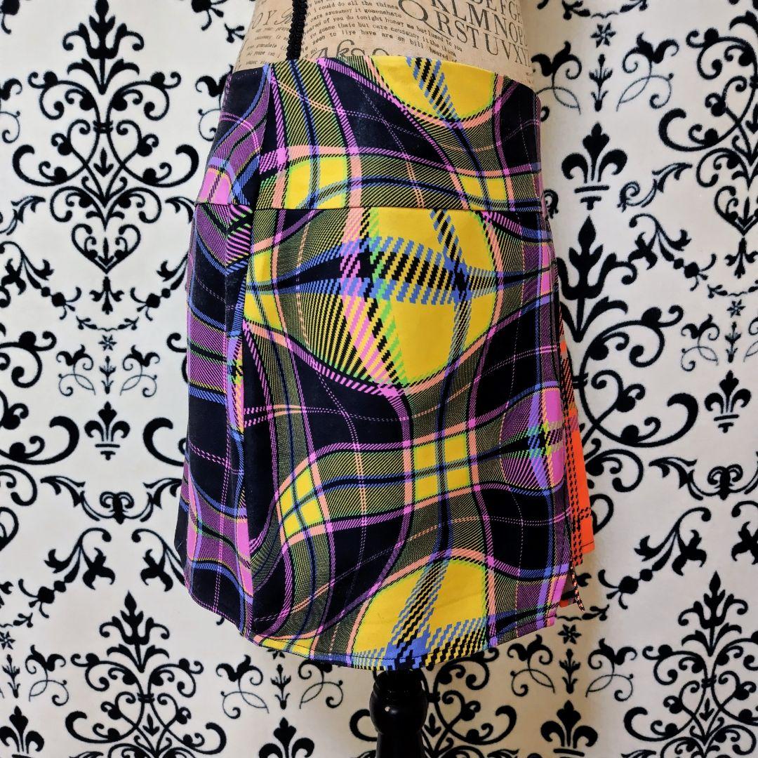 Desigual×Maria Escote チェック ミニスカート