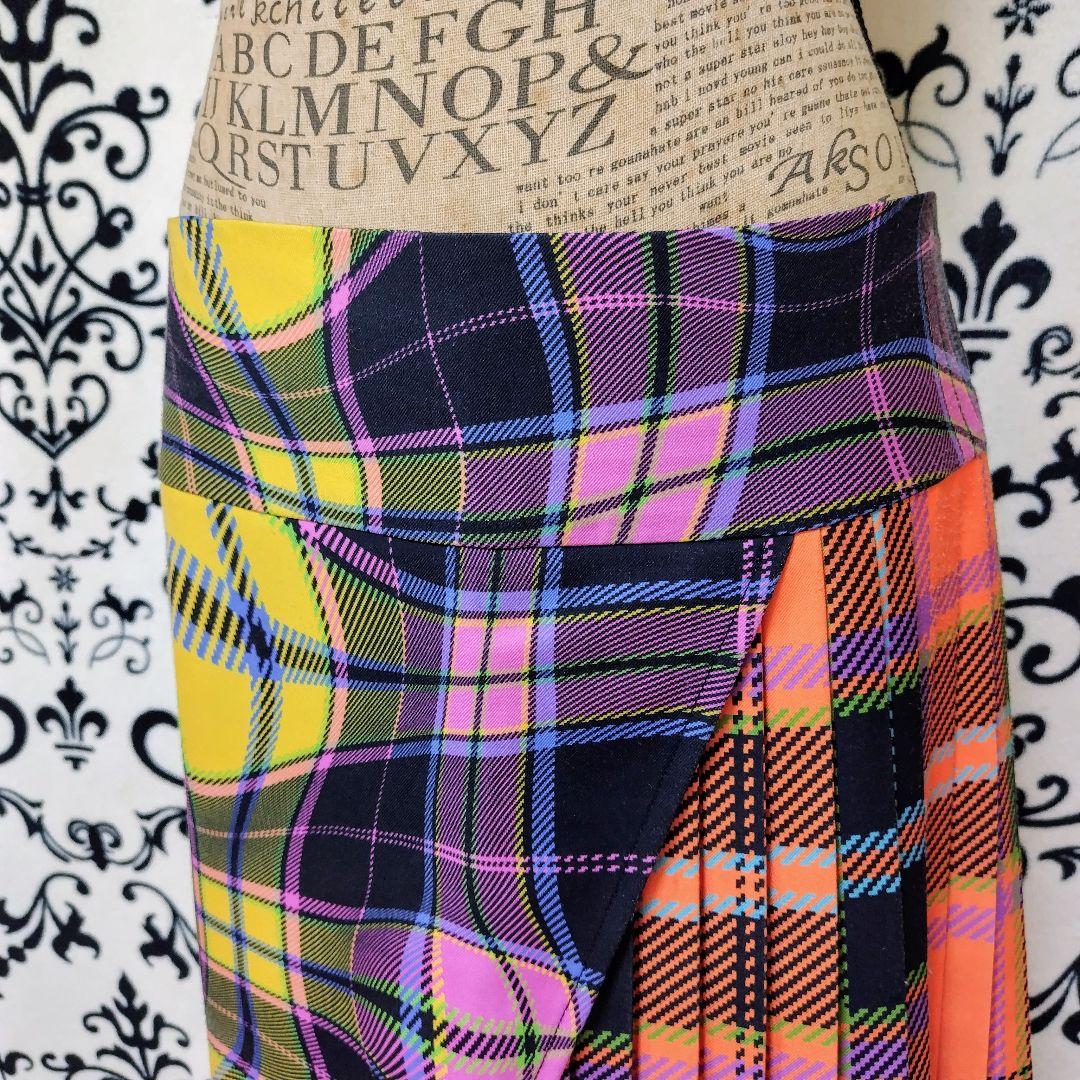 Desigual×Maria Escote チェック ミニスカート