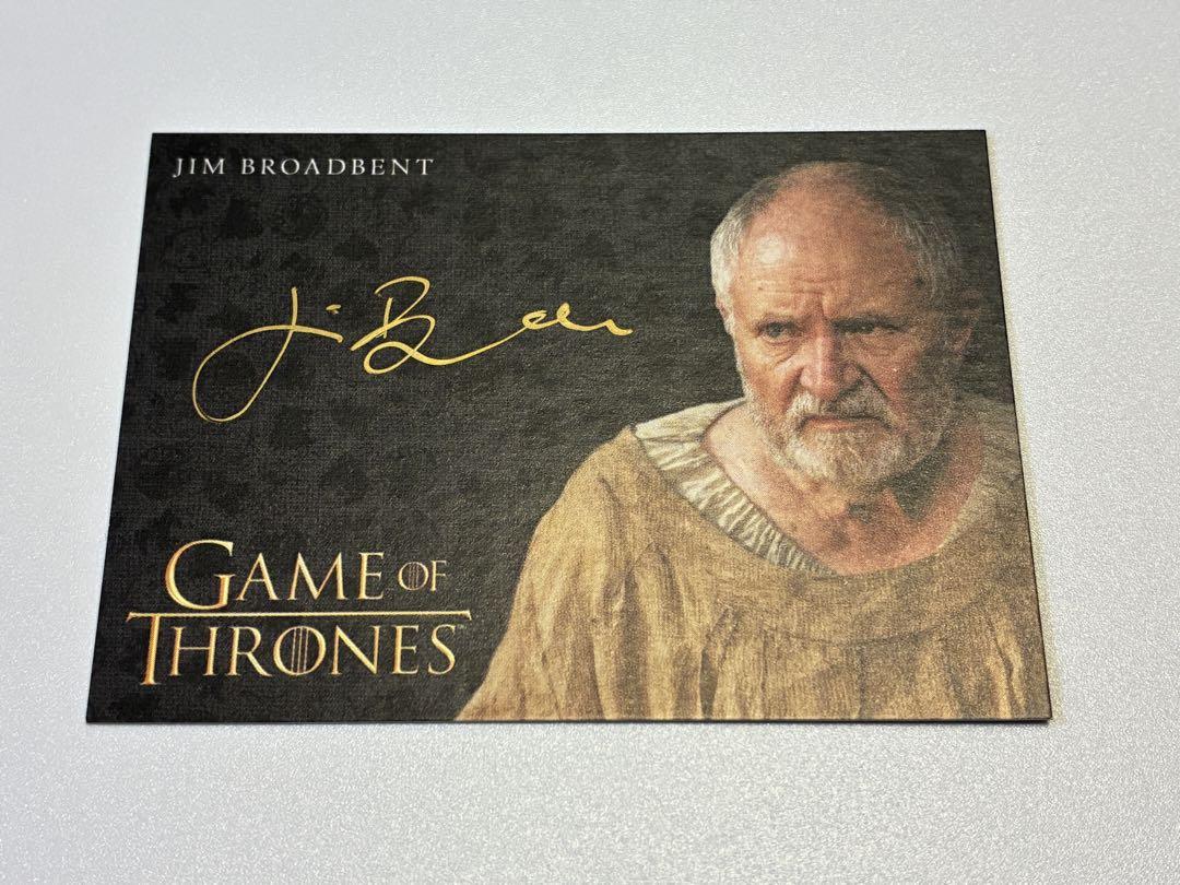 Jim Broadbent 直筆サインカード Game of Thrones - メルカリ