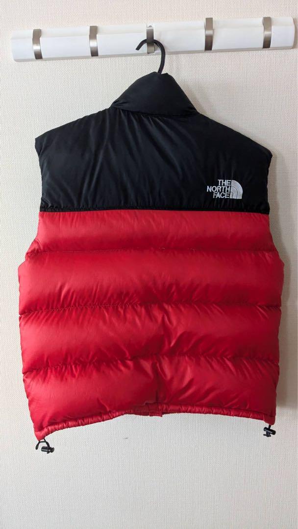THE NORTH FACE ダウンベスト赤黒　希少ビンテージ