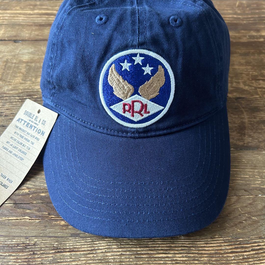 【美品】RRL baseball cap navy
