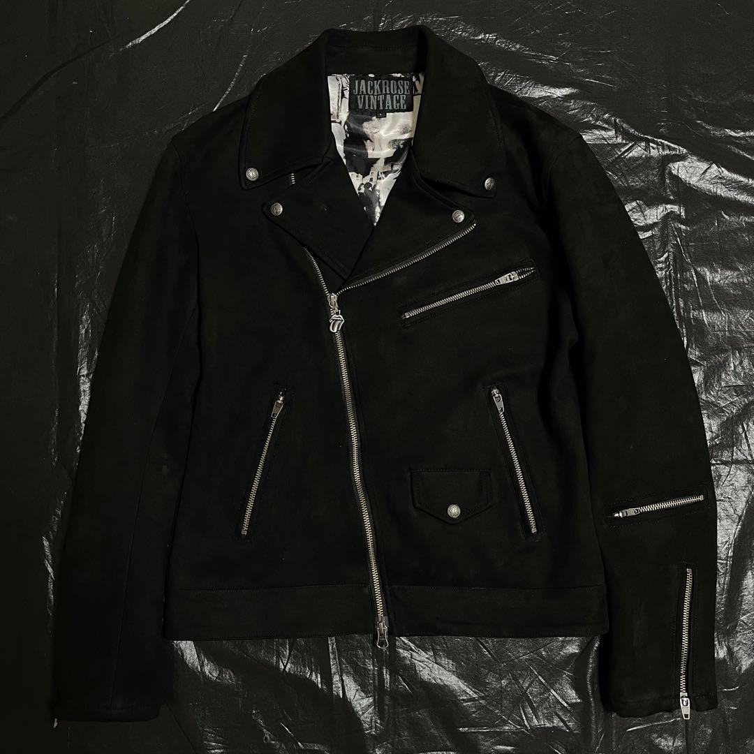 【国内発送】 00s y2k ダブル ライダースジャケット vintage rose jack ジャケット・アウター