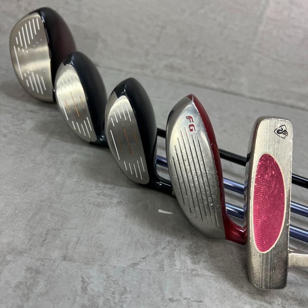 良品 初心者おすすめ レディースゴルフ12本セット 右利き L アディダス