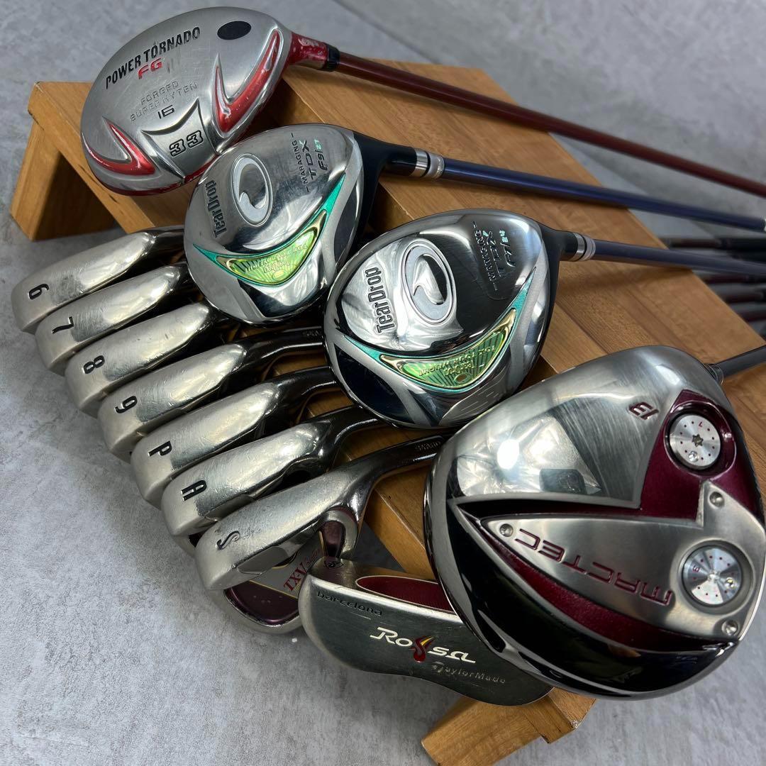 良品 初心者おすすめ レディースゴルフ12本セット 右利き L アディダス