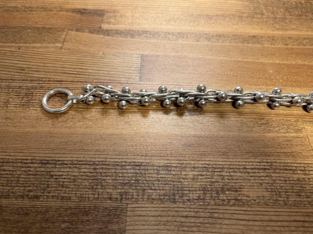 アクセサリー Silver Beaded Bracelet / Large