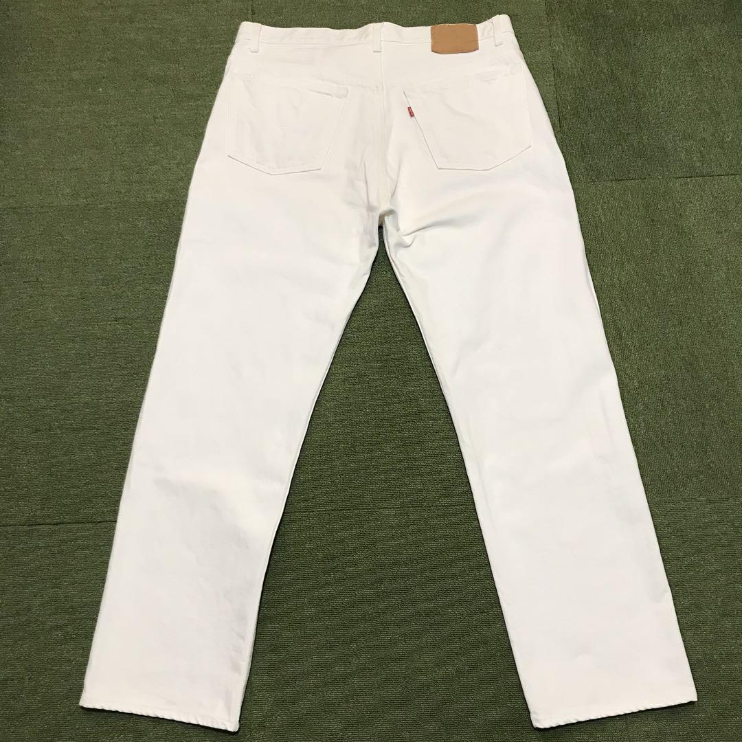 80'90's Levis 501★USA製リーバイス ホワイトデニムW38