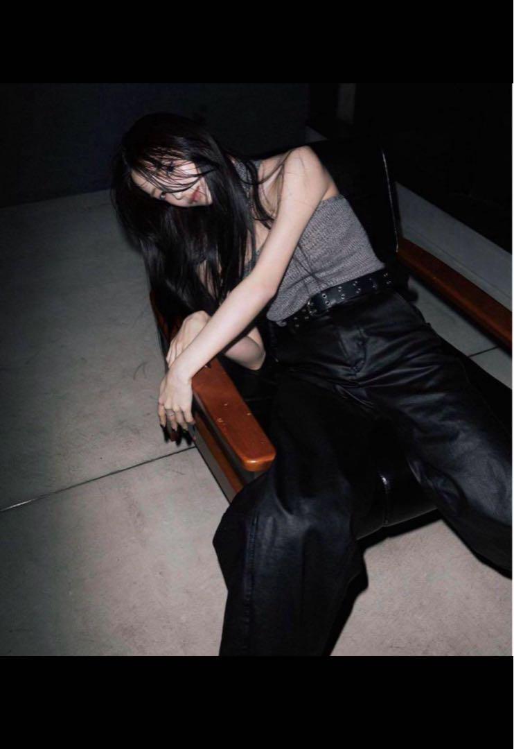 melt the lady parachute pants レザー パンツb