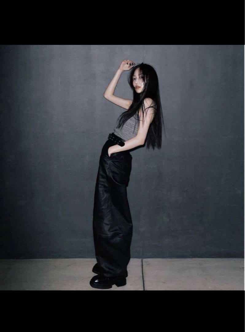 melt the lady parachute pants レザー パンツb