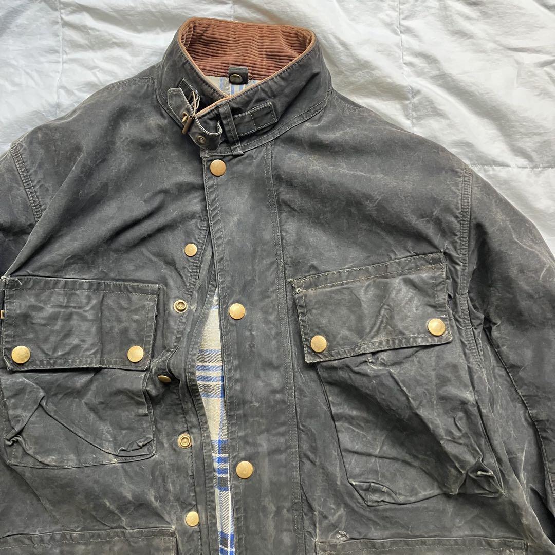 【古着】Belstaff オイルド・ワックスドジャケット