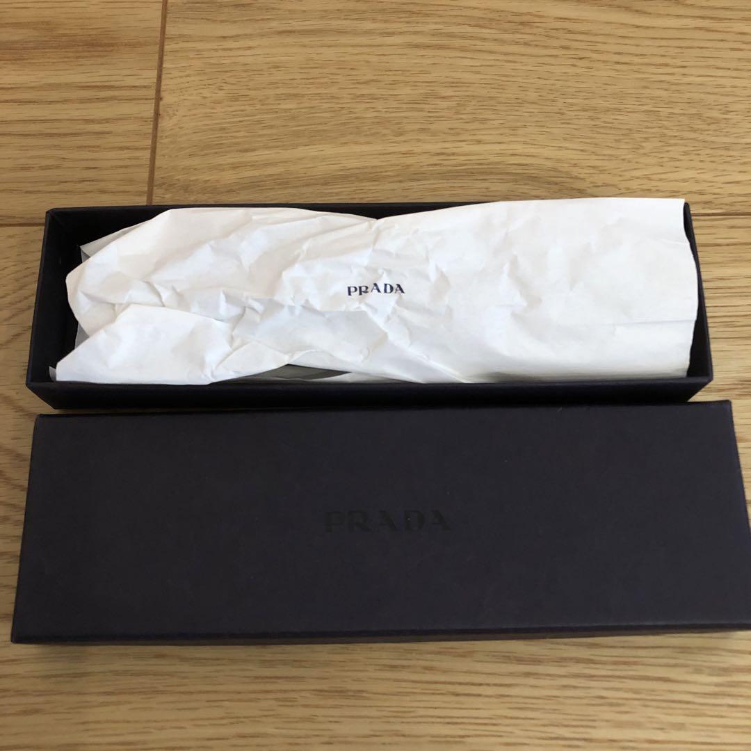 PRADA レザー キーホルダー キーリング 黒 ブラック