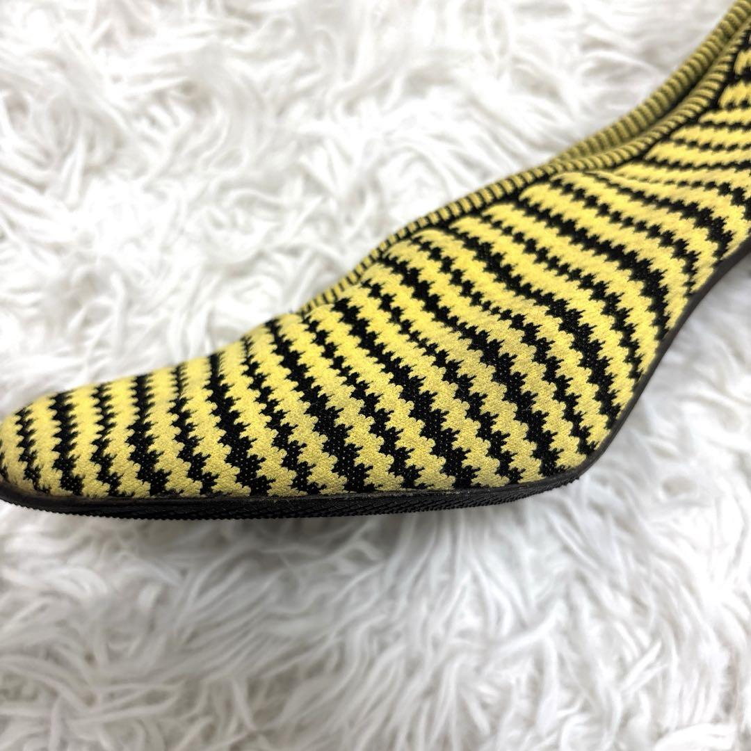 CELINE フィービー期 ニット シューズ パンプス ハイヒール 24cm