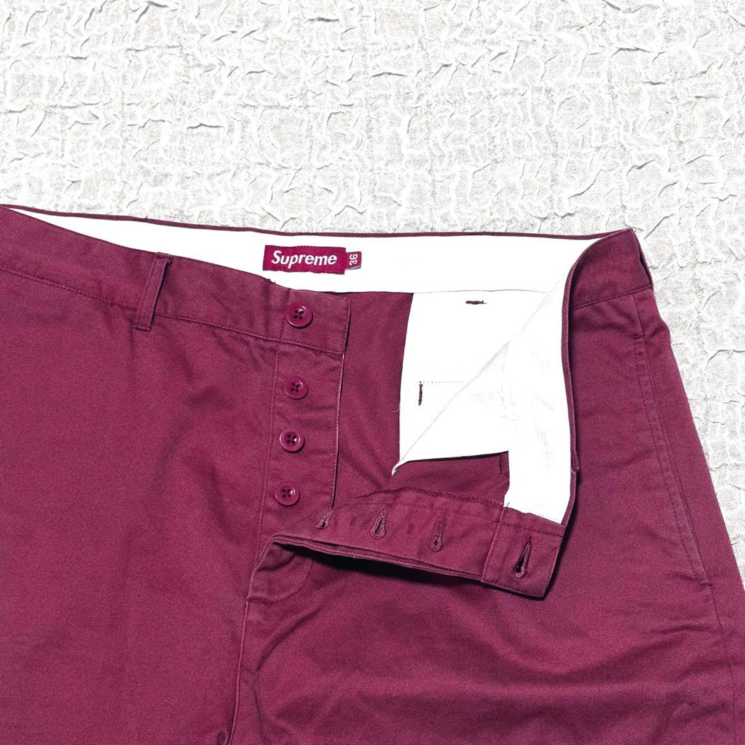 タイムセールSUPREME   シュプリーム ハーフパンツ　サイズ36  レッド