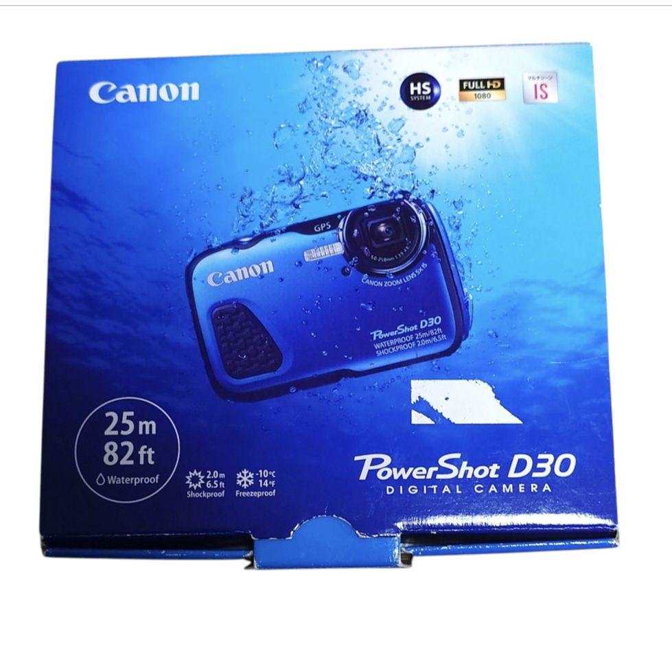 CANON　キャノン　PowerShot　D30　デジタルカメラ　防水　ブルー