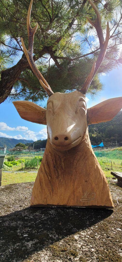 置物、シカの角
