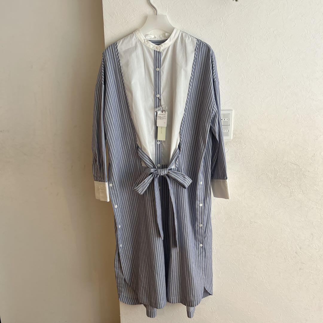 huitieme nid ストライプ ロングワンピース