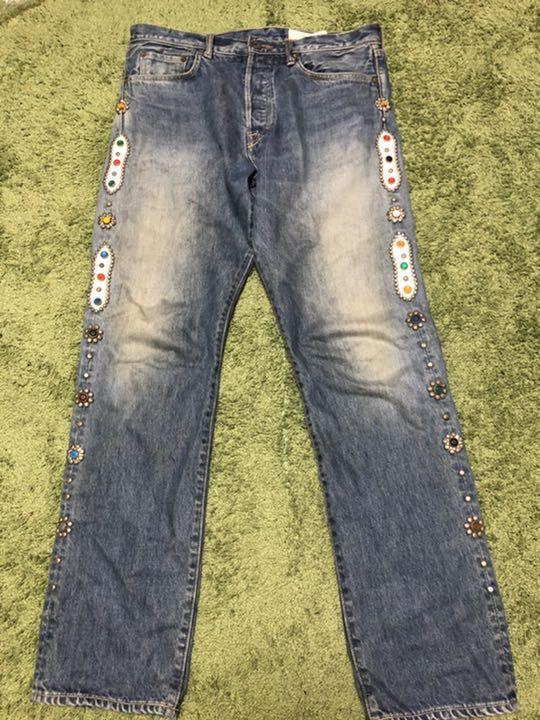 低価最新品 kapital スタッズデニム 34 EOXGy-m34998087418 安い大特価