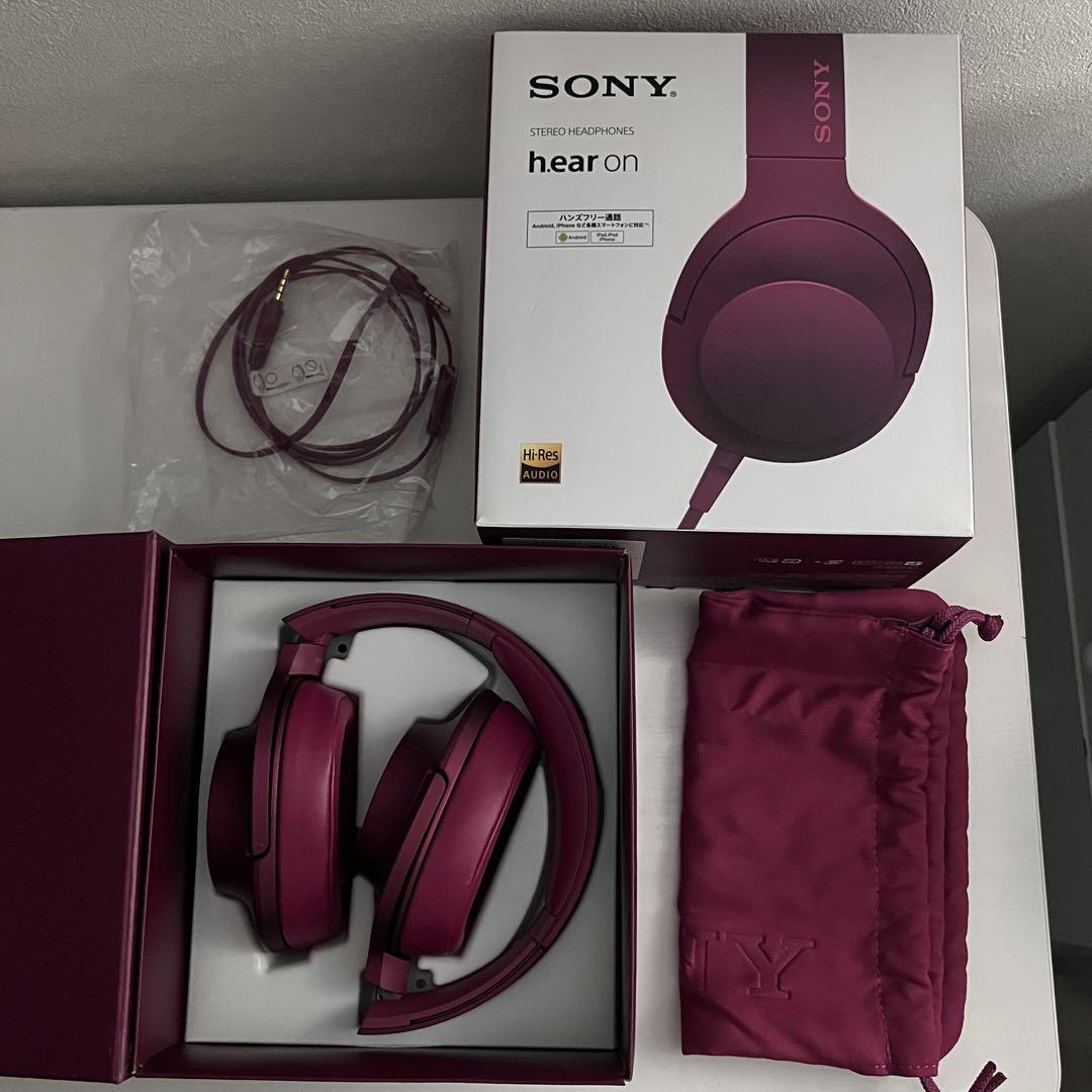 sony MDR-100A ステレオヘッドホン ボルドーピンク - メルカリ