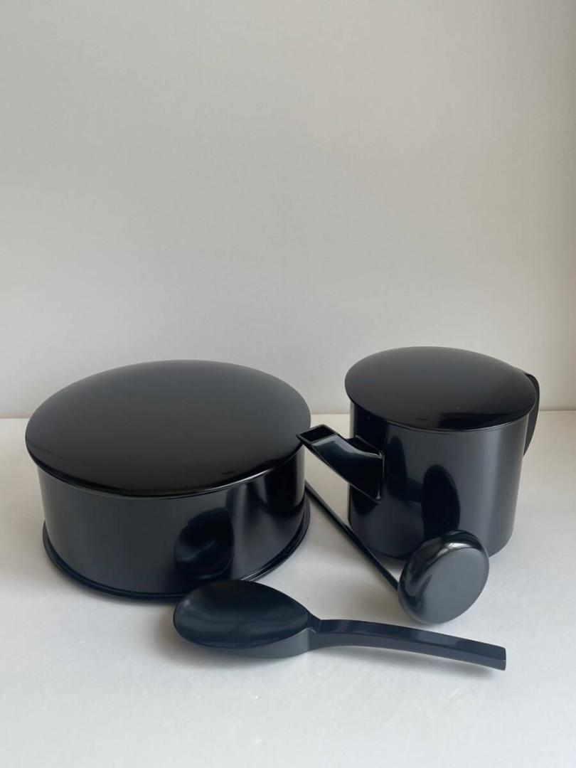 美品 輪島塗 木製漆器四点 飯器・杓子・湯斗・湯の子掬い 20 黒塗 真塗 美品 輪島塗 木製漆器四点 飯器・杓子・湯斗・湯の子掬い 20 黒