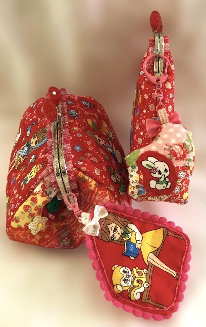 専用です♡ 可愛いレトロガール ♡ コロンとしたがま口＆小さめがま口 3セット
