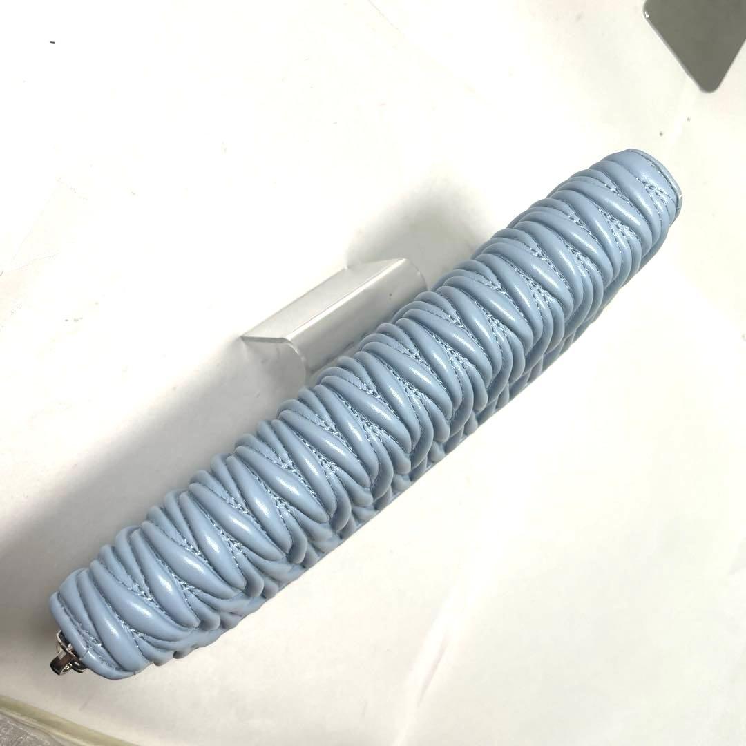 MURUA ムルーア ラウンドファスナー キルティング 長財布 ブルー MURUA ムルーア ラウンドファスナー キルティング 長財布 ブルー