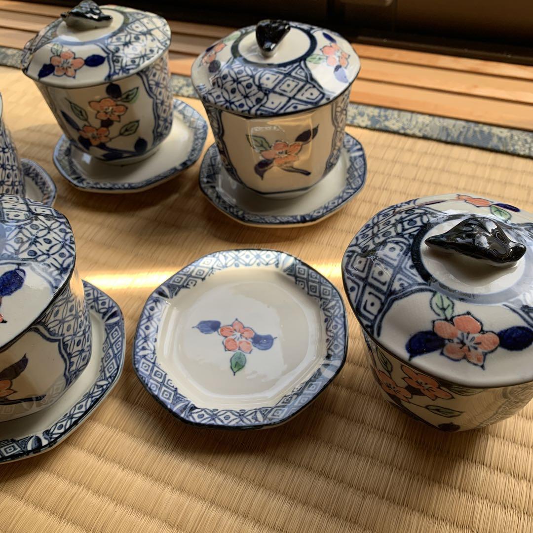 茶碗蒸し食器 5客セット 受け皿付 唐八窯 - メルカリ
