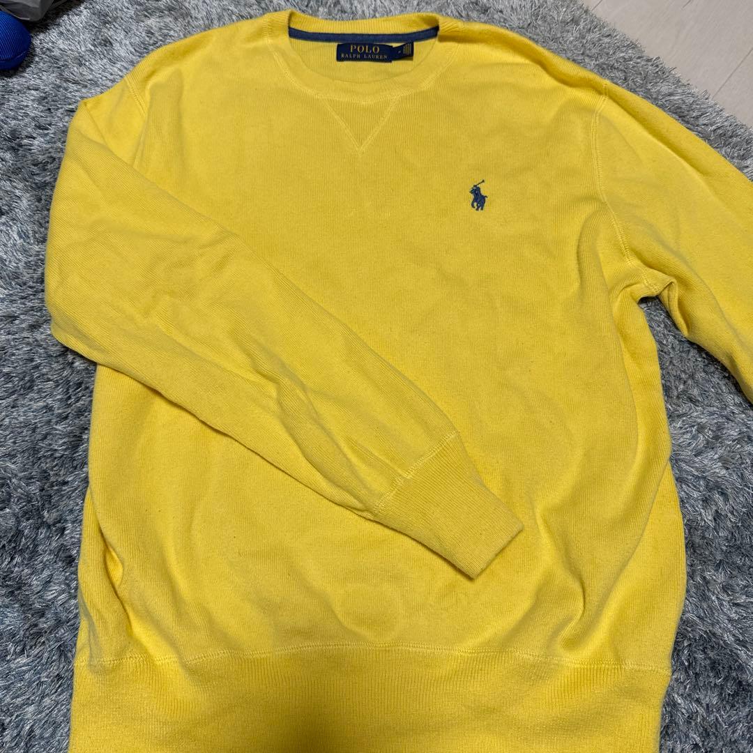 POLO RALPH LAUREN 長袖セーター イエローM POLO RALPH LAUREN