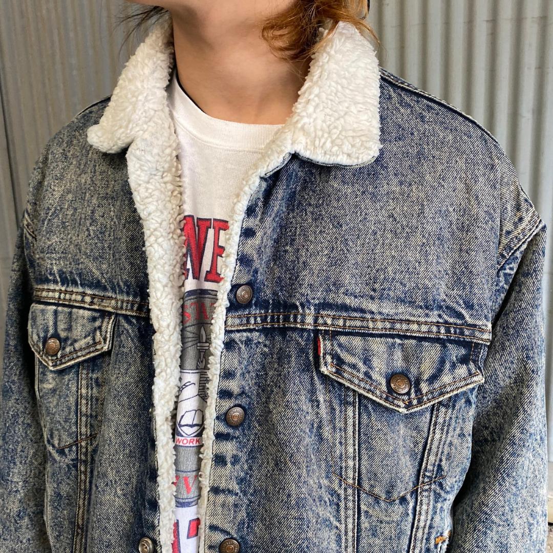 80年代 ビンテージ リーバイス デニムボアジャケット メンズl メルカリ 80年代 ビンテージ リーバイス デニムボアジャケット メンズl メルカリ