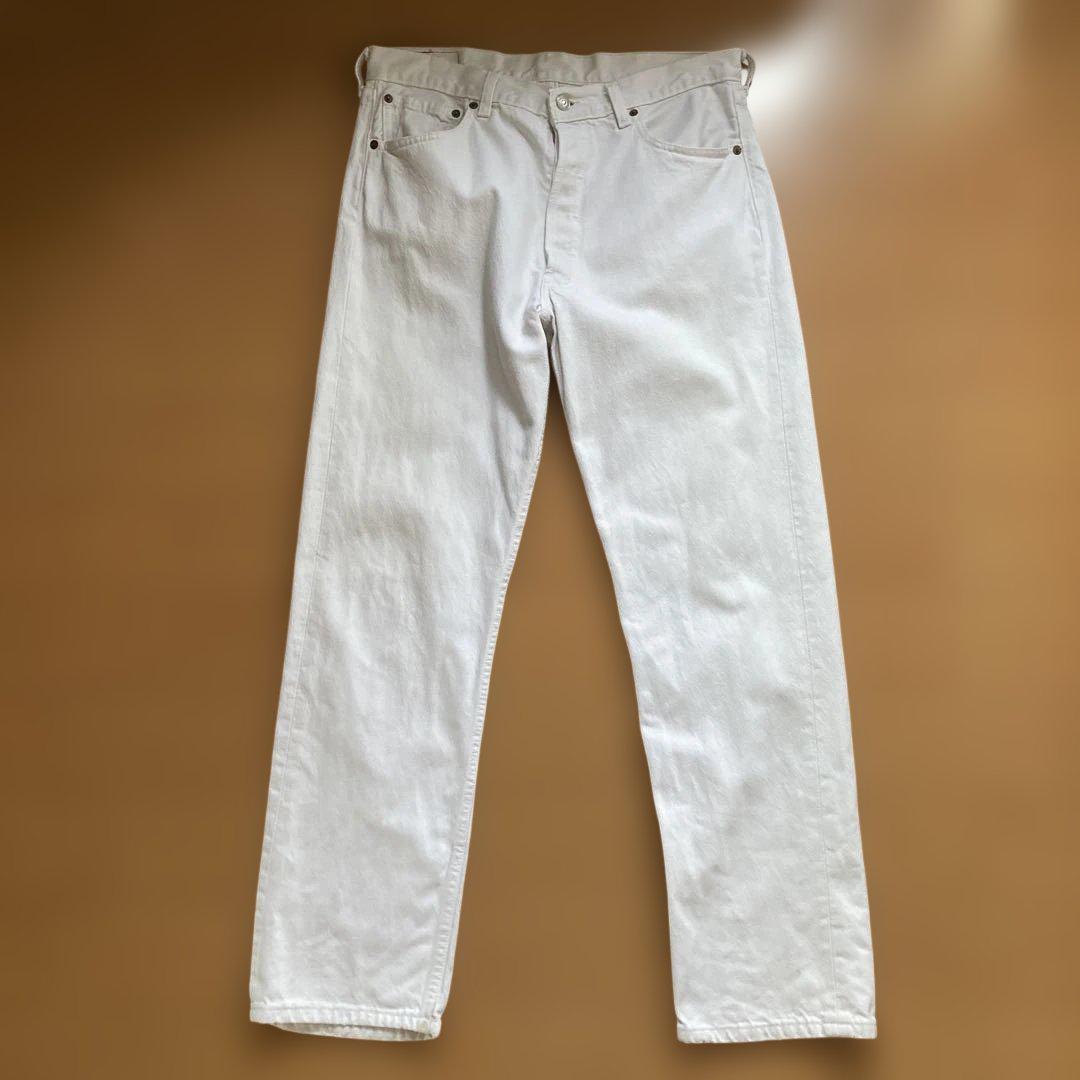 90’s USA製 Levi's 501 ホワイトデニム