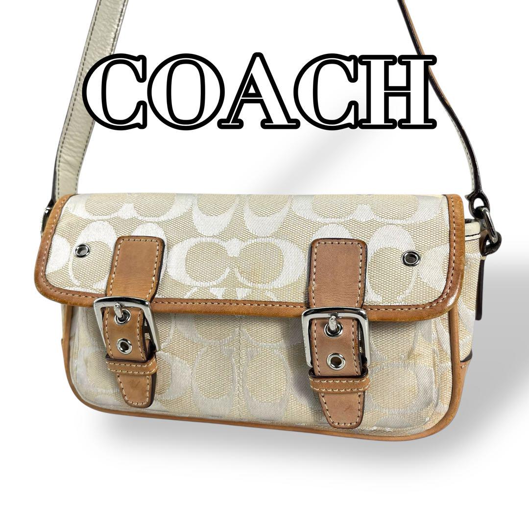 COACH　6844　ミニショルダーバッグ　斜め掛け　シグネチャー