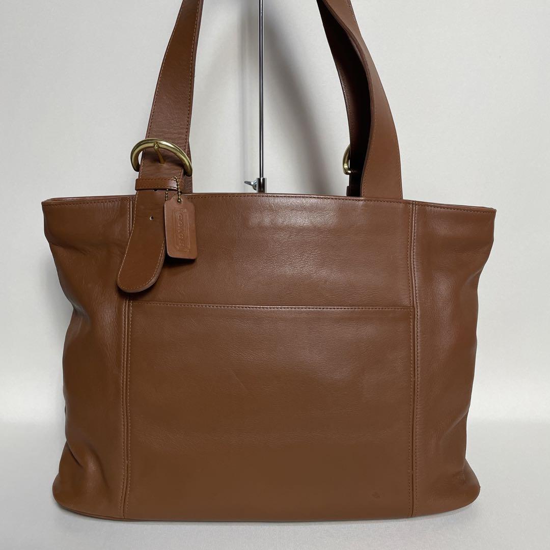 68B156｜美品｜オールドコーチ トートバッグ ブラウン アメリカ製