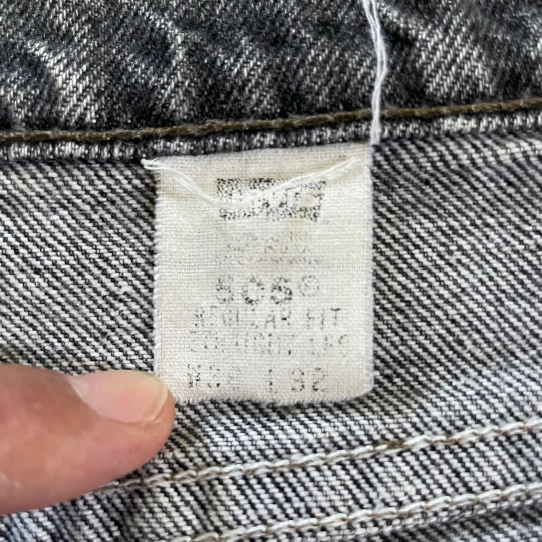 USA製 Levis 505 先染めブラック デニムパンツ W36
