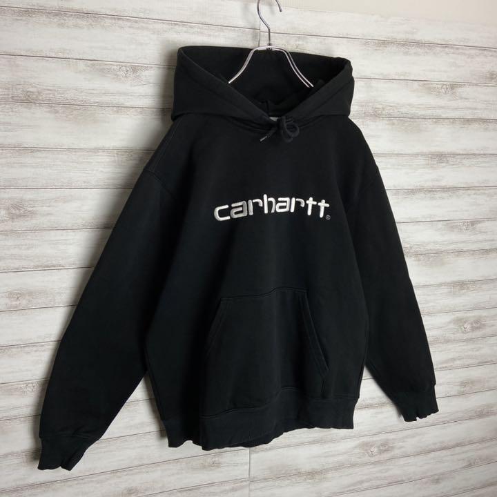 カラーⓩ 人気カラー ビッグ刺繍ロゴ入りパーカー 定番人気 v2jB1-m35008652142 カーハートWIP のサイズ