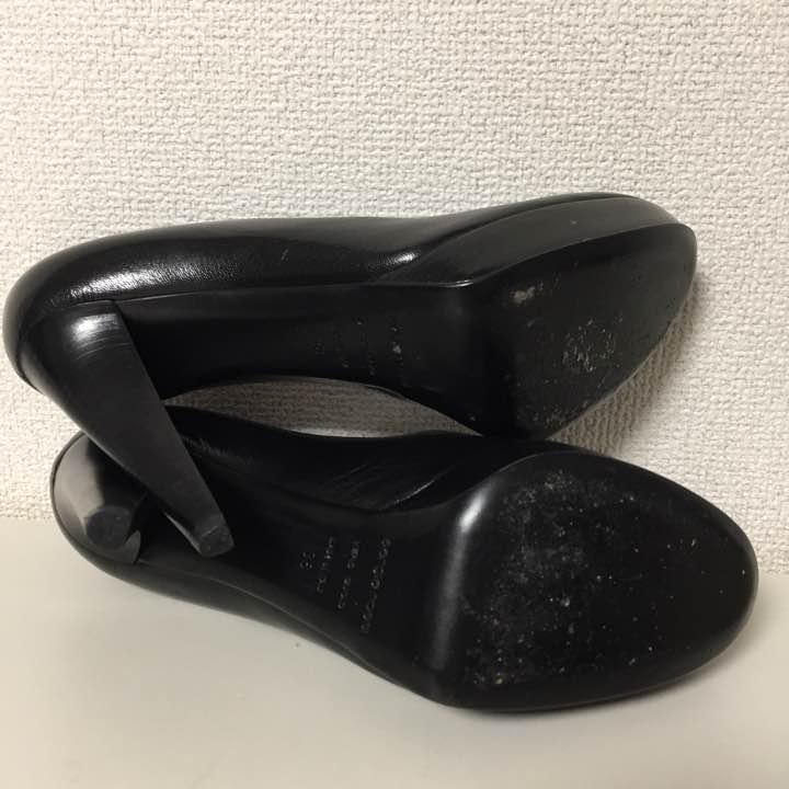 一度使用のみ 美品 セルジオロッシ パンプス 38 黒 ブラック