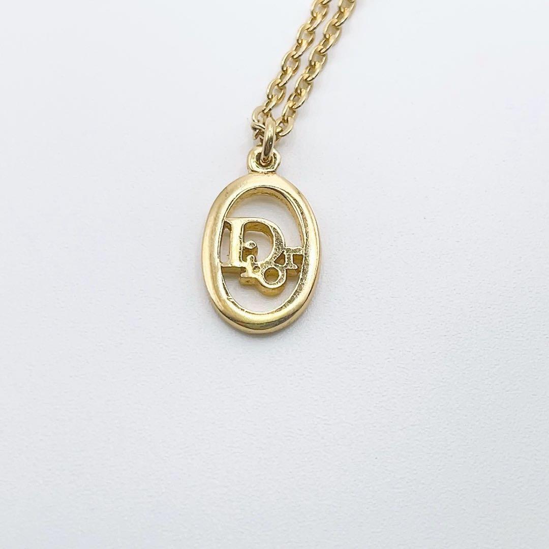 美品✨クリスチャンディオール ネックレス CDロゴ ゴールドカラー ヴィンテージ 美品✨クリスチャンディオール ネックレス CDロゴ ゴールドカラー ヴィンテージ