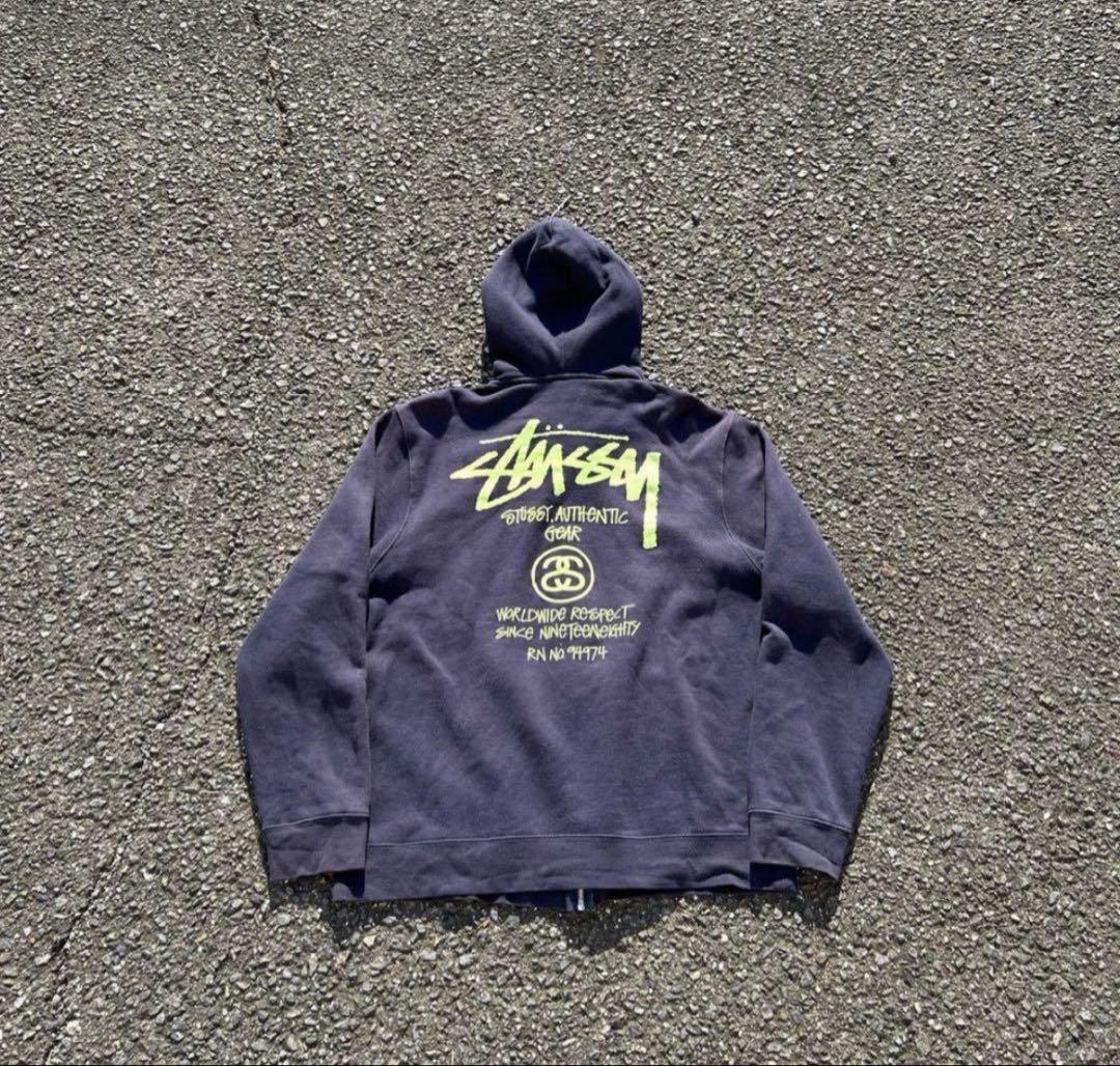 stussy 90s ジップパーカーM STUSSY