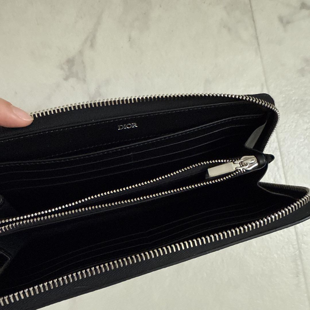 美品　ChristianDiorディオール Saddle ロングジップウォレット