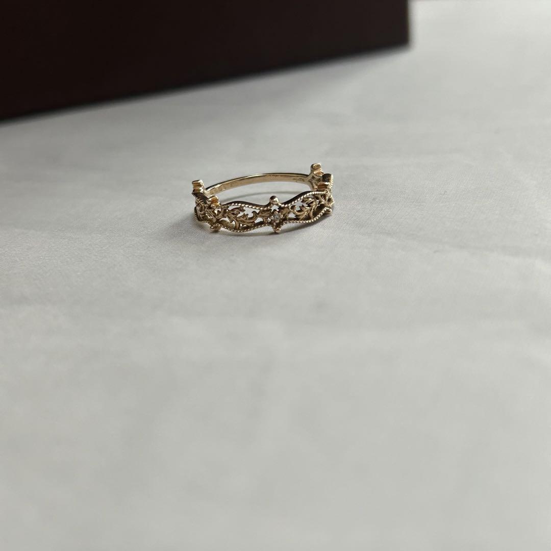 agete k10 透かしリング