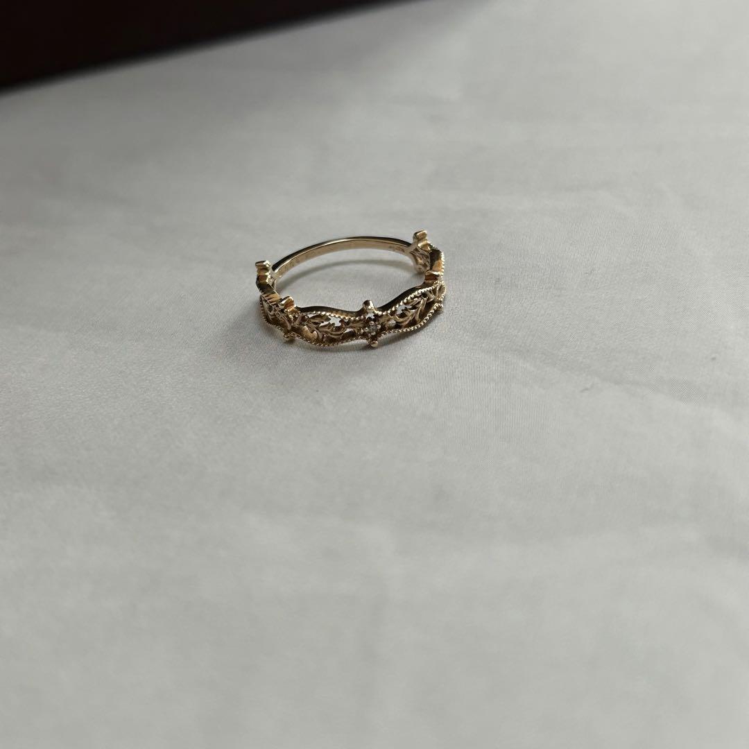 agete k10 透かしリング