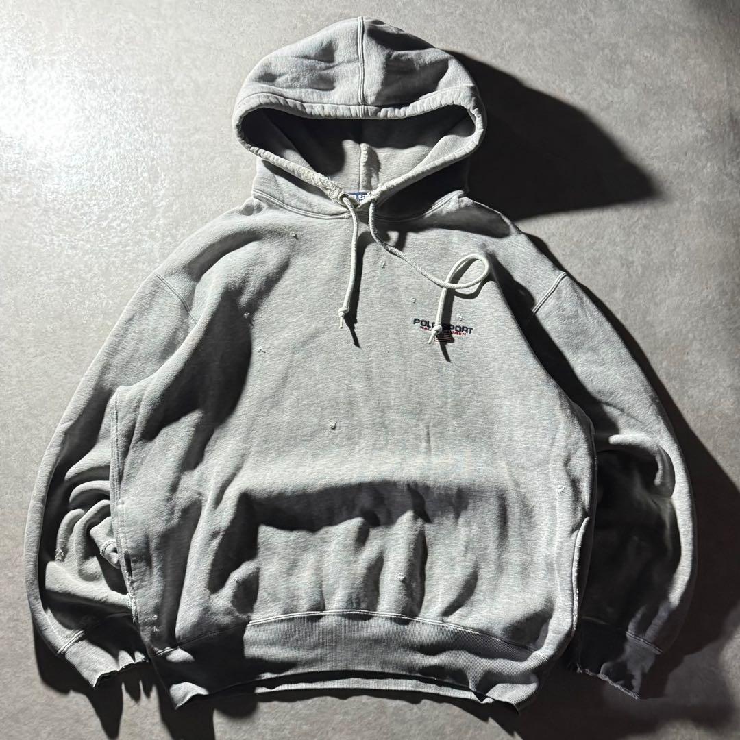 90s Polo ralph sport sweat 襤褸 hoodie