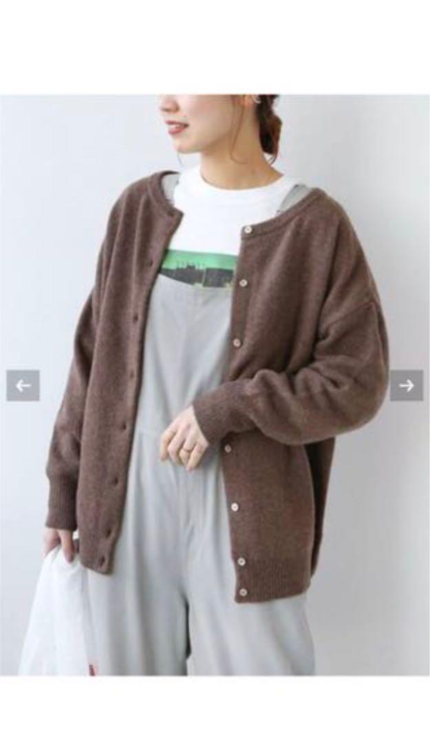 新品 ラムナイロン天竺編み2WAYカーディガン yoPed-m35011347793 お得日本製