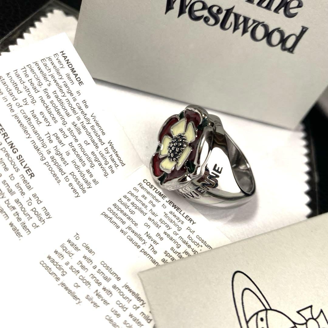 vivienne westwood ローズリング シルバー Mサイズ 新品未使用