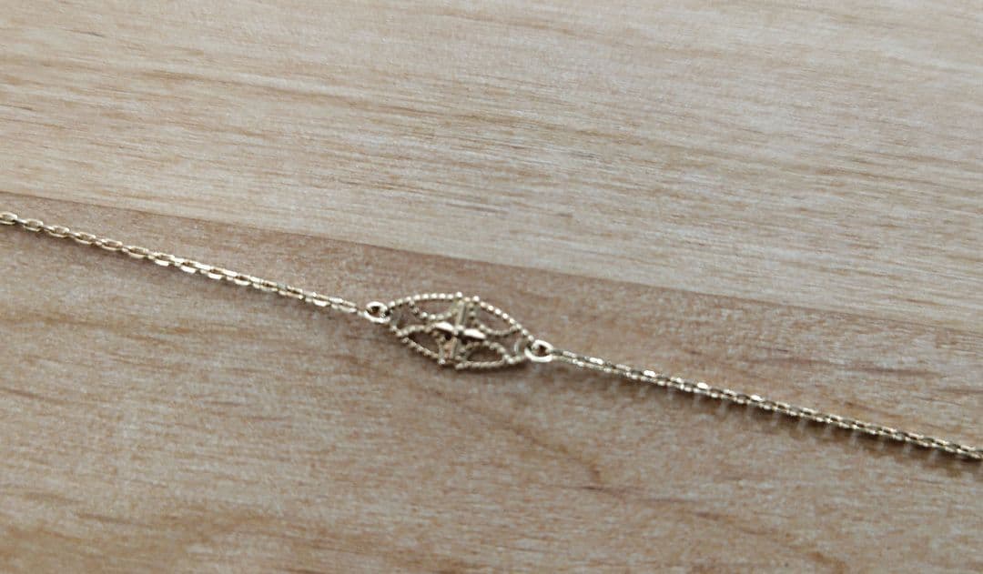 アガット k10 ピンクゴールド ブレスレットagete