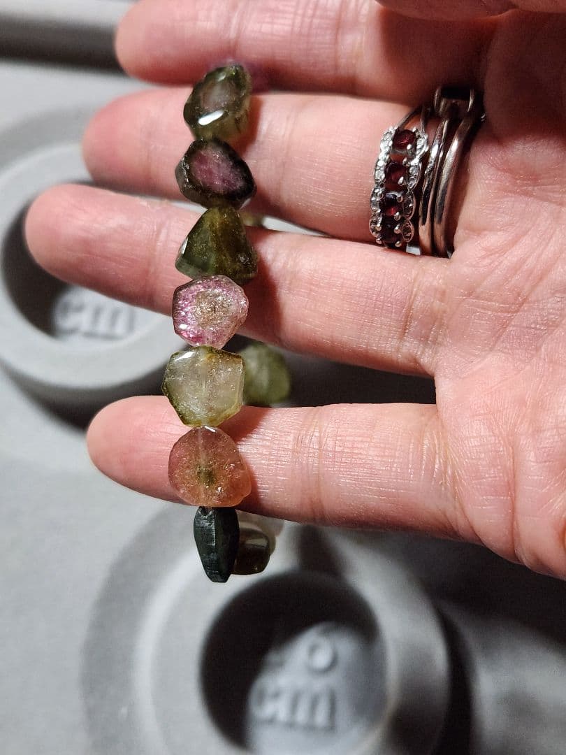 天然石ブレスレット ウォーターメロン 天然石ブレスレット ウォーターメロン