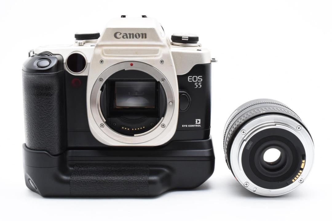 [並品/作例有] Canon EOS 55+BP-50+EF 35-70mm 並品/作例有] Canon EOS 55+BP-50+EF 35-70mm フィルムカメラ