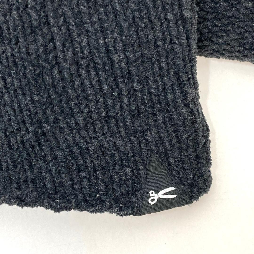 DENHAM デンハム　アクリルコットンセーター　ニット　S　チャコールグレー