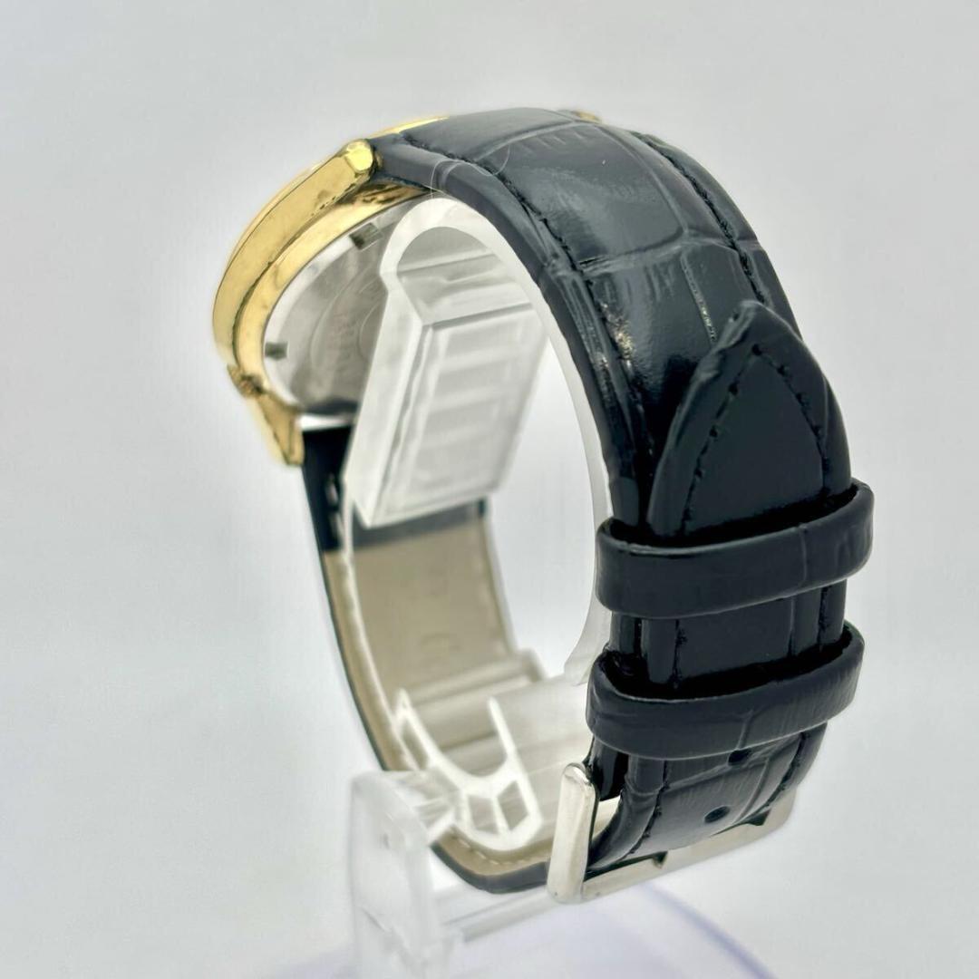 【稼働】 SEIKO5 デラックス 自動巻き メンズ ゴールド 新品ベルト
